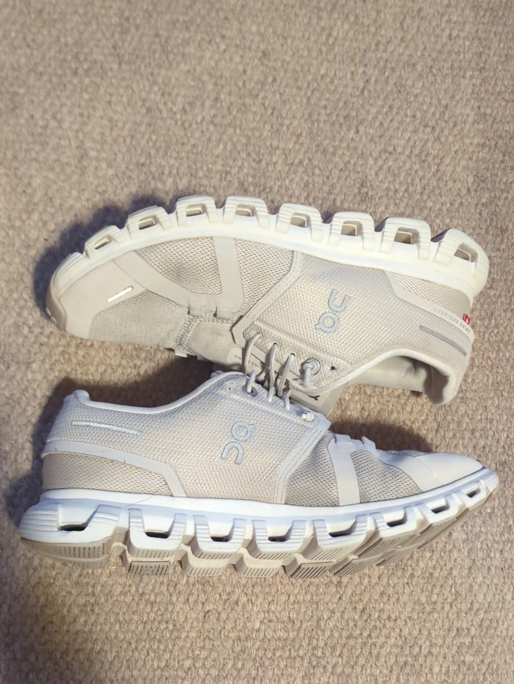 Women's On Running Cloud 6 Running Shoes In Light Beige Size 7.5 - Picture 4 of 10